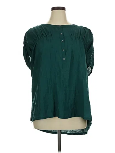 Pre-owned Westbound 3/4 Sleeve Blouse In Teal