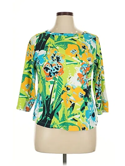 Pre-owned Westbound 3/4 Sleeve T-shirt In Green