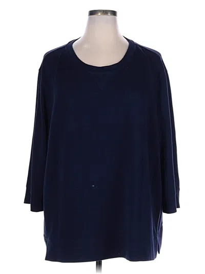 Pre-owned Westbound 3/4 Sleeve T-shirt In Blue