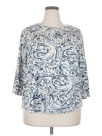 Pre-owned Westbound 3/4 Sleeve T-shirt In Blue