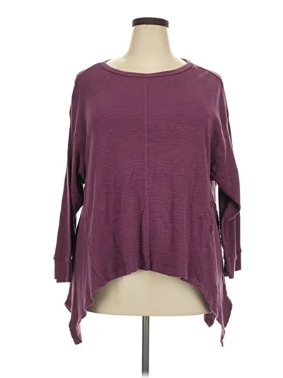 Pre-owned Westbound 3/4 Sleeve T-shirt In Burgundy