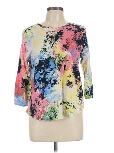 Pre-owned Westbound 3/4 Sleeve T-shirt In Pink