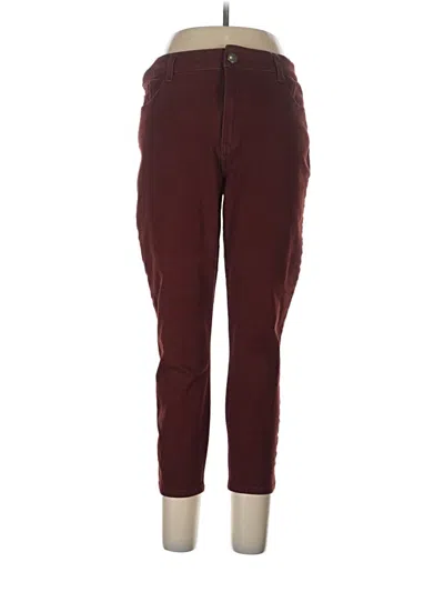 Pre-owned Westbound Jeggings In Burgundy