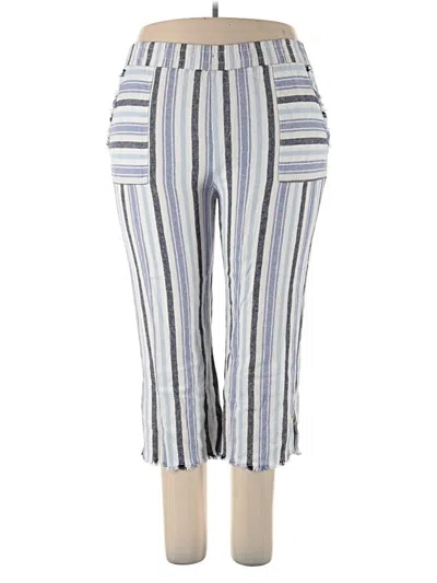 Pre-owned Westbound Linen Pants In Blue