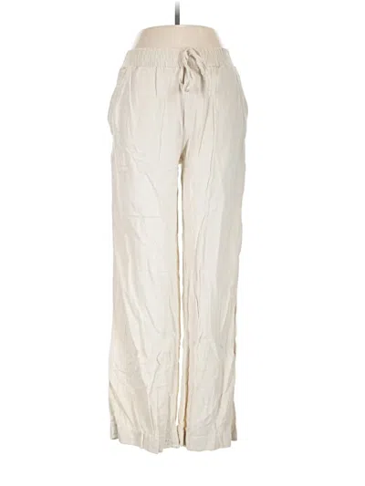 Pre-owned Westbound Linen Pants In Ivory