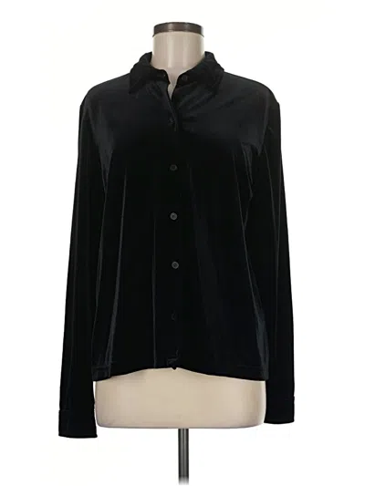 Pre-owned Westbound Long Sleeve Blouse In Black