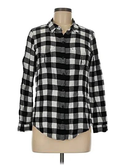 Pre-owned Westbound Long Sleeve Button Down Shirt In Black