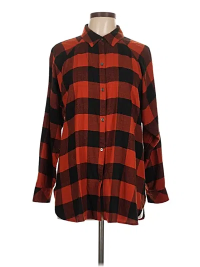 Pre-owned Westbound Long Sleeve Button Down Shirt In Red