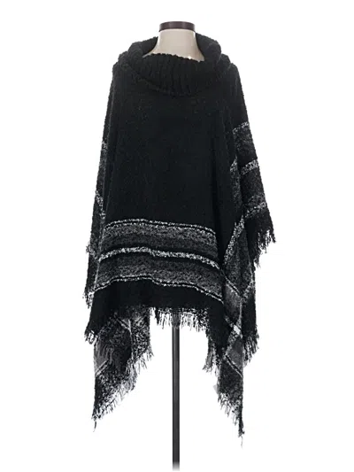 Pre-owned Westbound Poncho In Black