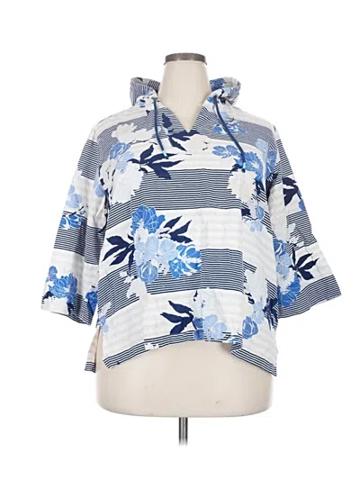 Pre-owned Westbound Poncho In Blue