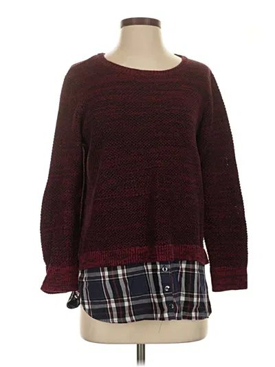 Pre-owned Westbound Pullover Sweater In Burgundy