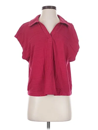Pre-owned Westbound Short Sleeve Blouse In Red
