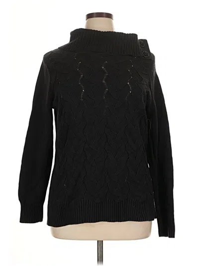 Pre-owned Westbound Turtleneck Sweater In Black
