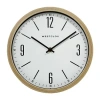 Westclox 10" Analog Quartz Wall Clock In Brown