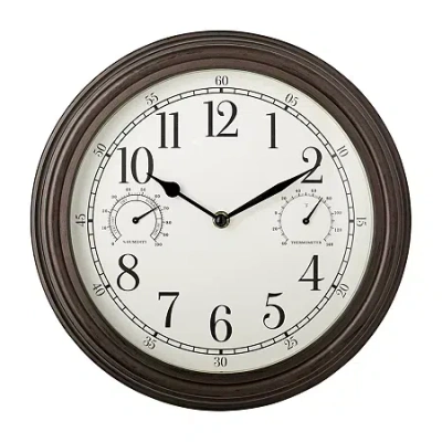 Westclox 12" Brown Silent/non-ticking Wall Clock