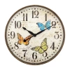 Westclox 12" Round Butterfly Wall Clock In Brown