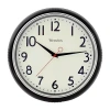 Westclox 12â Black Retro Wall Clock In Black