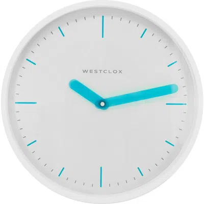 Westclox 14-inch Contemporary Wall Clock In White