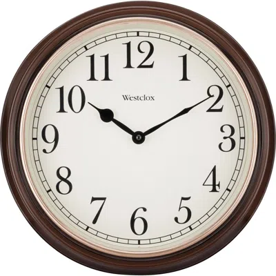 Westclox 15.5-inch Woodgrain Wall Clock In Brown