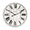 Westclox 18" Whitewash Wood Wall Clock In White