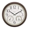 Westclox 20" Indoor/outdoor Wall Clock In Brown