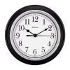 Westclox 9" Black Round Analog Wall Clock In Black