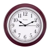 Westclox 9" Burgundy Round Wall Clock In Red