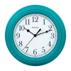 Westclox 9" Teal Round Simplicity Wall Clock In Blue