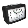 Westclox No Tick Loud Bell Analog Alarm Clock In Black