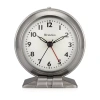 Westclox Silver Metal Alarm Clock In Silver