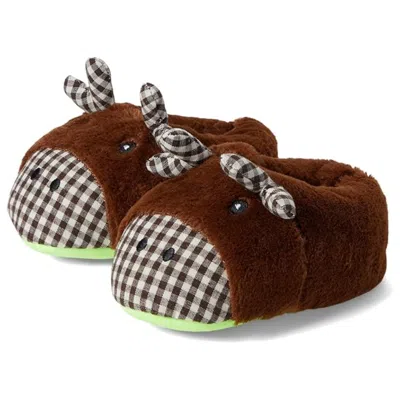 Western Chief Kids' 3-d Character Slipper Toddler Cozy Moose Slip On Shoes Gal57 In Brown