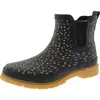 Western Chief Dainity Chelsea Womens Floral Print Ankle Chelsea Boots In Black