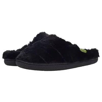 WESTERN CHIEF ESTER SLIPPERS WOMEN'S BLACK FAUX FUR SLIP ON COZY MULE GAL38