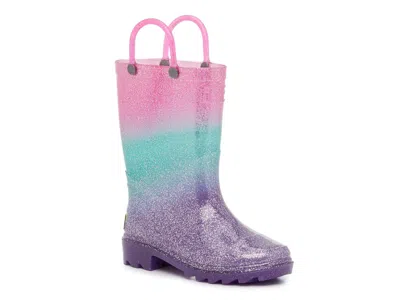 Western Chief Glitter Ombre Lightup Rain Boot Kids' In Multicolor