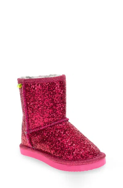 Western Chief Kids' Emma Glitter Faux Fur Lined Boot In Pink