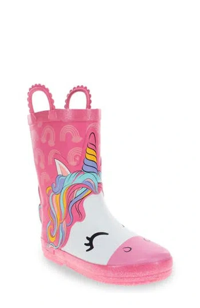 Western Chief Kids' Unicorn Rain Boot In Pink