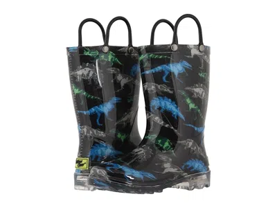 Western Chief Lighted Rain Boots (toddler/little Kid) Boys Shoes Dinosaur Friends : 7 Toddler M, Synthetic