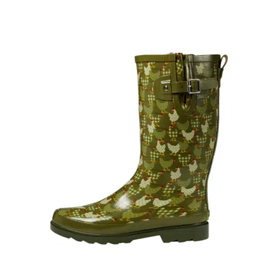 Western Chief Printed Tall Rain Boots Classic Chicks 21008477p Women's In Green