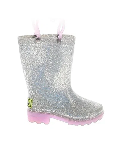 Pre-owned Western Chief Kids' Rain Boots In Silver