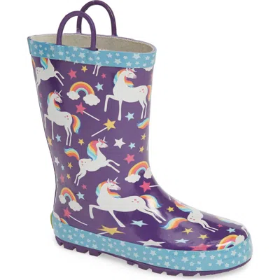 Western Chief Kids'  Unicorn Rain Boot In Purple