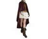 Western F.a.s.h.i.o.n Little Red Riding Hood Cloak In Maroon In Multi