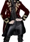Western F.a.s.h.i.o.n Women's Pirate Coat In Red In Red