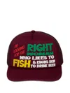Western Hydrodynamic Research Fishing Baseball Cap In Burgundy