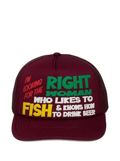 Western Hydrodynamic Research Fishing Baseball Cap In Burgundy