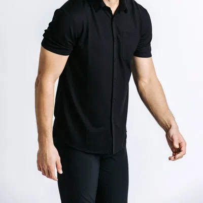 Western Rise Limitless Merino Short Sleeve Shirt In Black