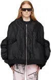 Westfall Black Upside Down Bomber In Black