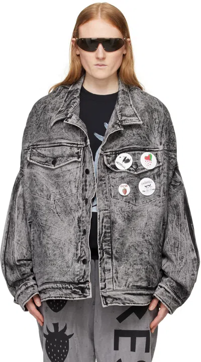 Westfall Black Upside Down Denim Jacket