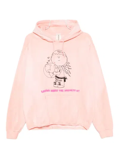 Westfall Cartoon-print Hoodie In Pink
