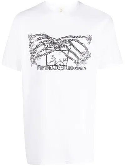 Westfall Graphic-print Cotton T-shirt In White