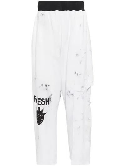 Westfall Graphic-print Pants In White
